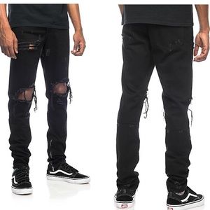 crysp pacific denim black ripped